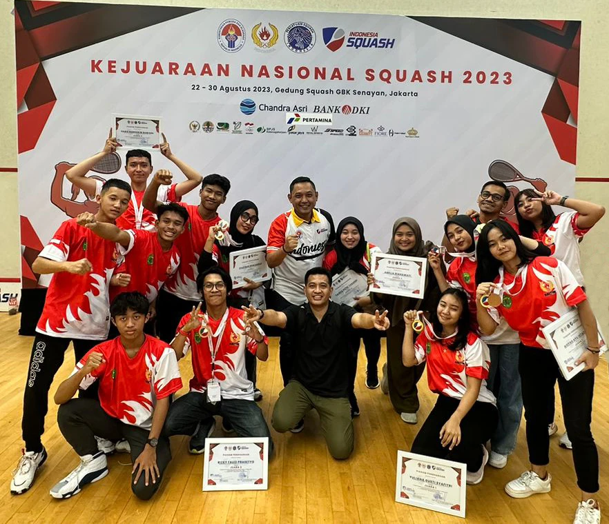 Kembalikan Kejayaan, Tim Squash Kaltim Berhasil Meraih Juara Umum ke Tiga